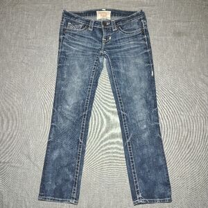Big Star Jeans Womens Size 26 Blue Wash LIV Low Rise Straight Distressed Vintage